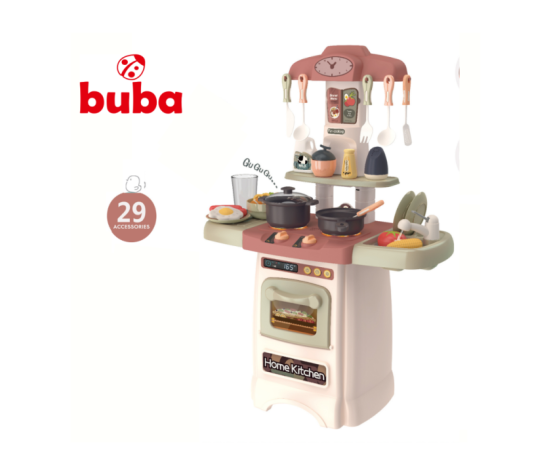 Детска кухня Buba Home Kitchen, Ретро, 889-195,сива