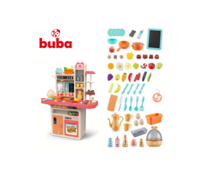 Детска кухня Buba Home Kitchen, 65 части, 889-162, розова