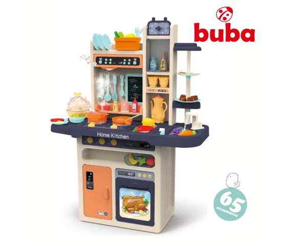 Детска кухня Buba Home Kitchen, 65 части, 889-161, сива
