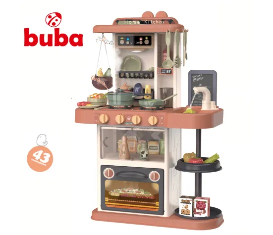 Детска кухня Buba Home Kitchen, 43 части, 889-184, розова