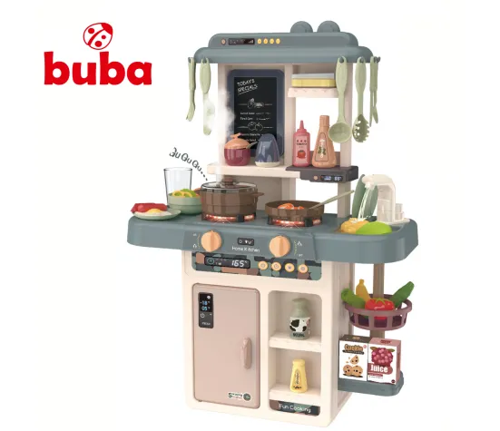 Buba Home Kitchen 889-187 Kids Kitchen, 42 Pieces, Grey