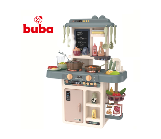 Детска кухня Buba Home Kitchen, 42 части, 889-187, сива