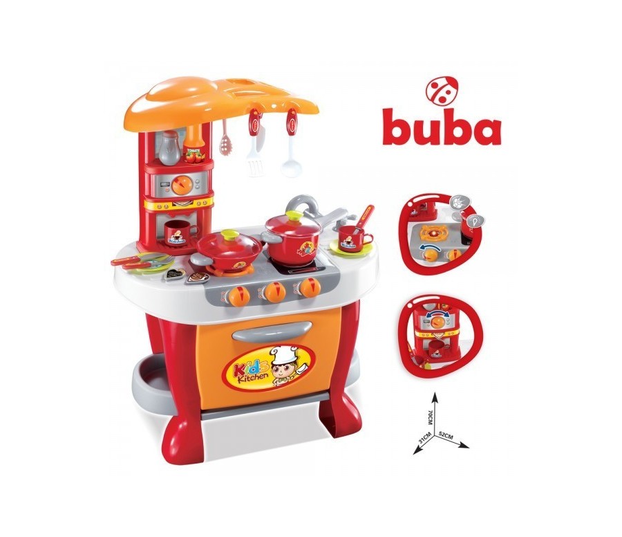 Παιδική κουζίνα Buba Little Chef 008-801A, Κόκκινο