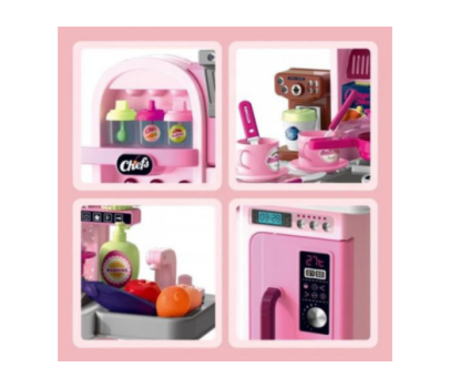 Children's kitchen set Buba Kitchen Chef 008-969, Pink