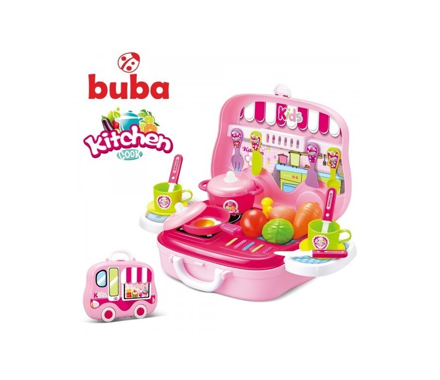 Малка детска кухня Buba Kitchen Cook, 008-915, Розова
