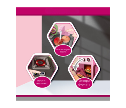 Children's kitchen set Buba Kitchen Chef 008-969, Pink