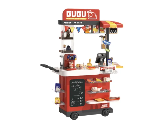 Buba 889-283 Fast Food Cart Playset, Fried Chicken