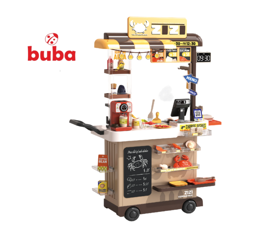 Σετ παιχνιδιού γρήγορου φαγητού Buba Teppanyaki grill 889-285 Σετ παιχνιδιού γρήγορου φαγητού Buba Teppanyaki grill 889-285