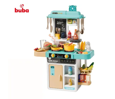 Bucătărie pentru copii Buba 889-297 cu apă, abur și sunete, albastră