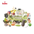 Buba 889-313 Kids’ Supermarket Set with Cash Register, Scanner and Accessories, green