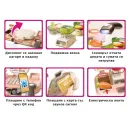 Buba 889-312 Kids’ Supermarket Set with Cash Register, Scanner and Accessories, pink