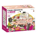 Supermarket pentru copii Buba 889-312 cu casă de marcat, scaner și accesorii, roz